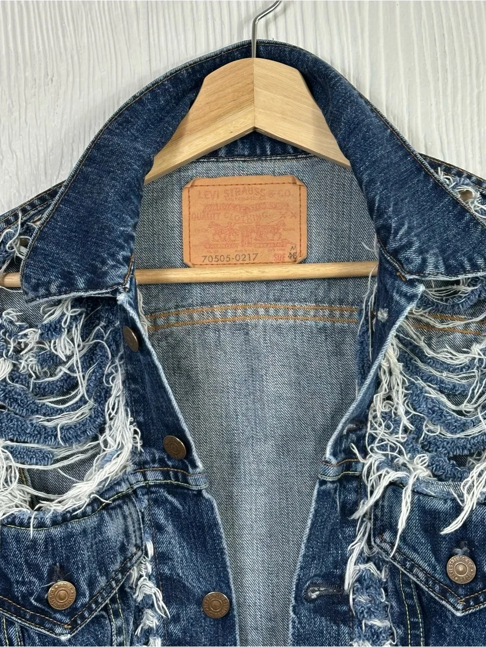 Rare Archival Levi’s Type III Sample Jacket Factory Distressed Medium Vintage